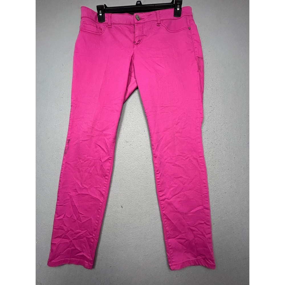 L.E.I. Ashley Skinny Pants Pink Denim Size 15 W36 Regular Womens